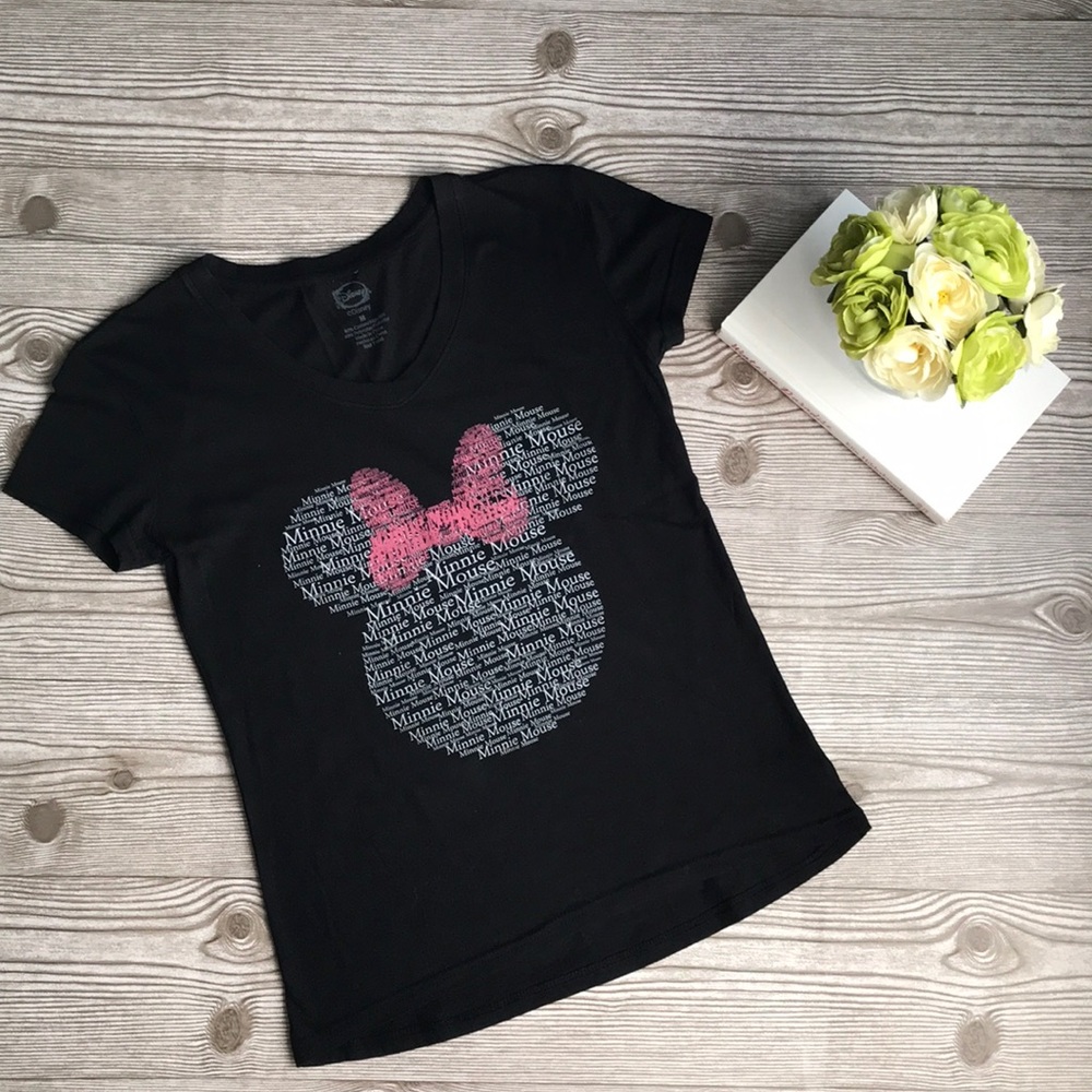 Minnie Mouse Black Short Sleeve Tee
